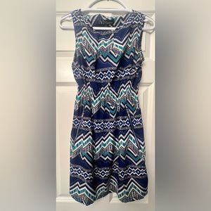 Feathers size M Dress Pockets Light Short Summer Fit And Flare Unique Cute